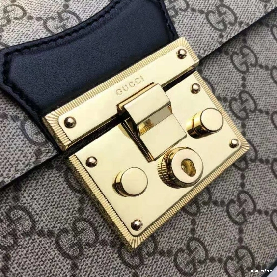 Hyper Peter bamboo Padlock GUCCI GG small bag shoulder 0808